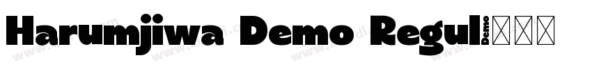 Harumjiwa Demo Regul字体转换